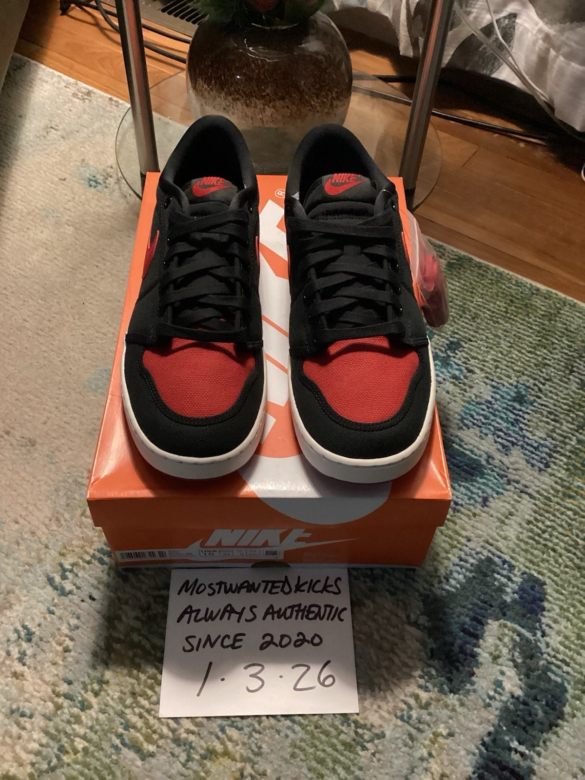 DS 2023 Nike Air Jordan Retro 1 Low AJKO Bred Men’s Sz 10