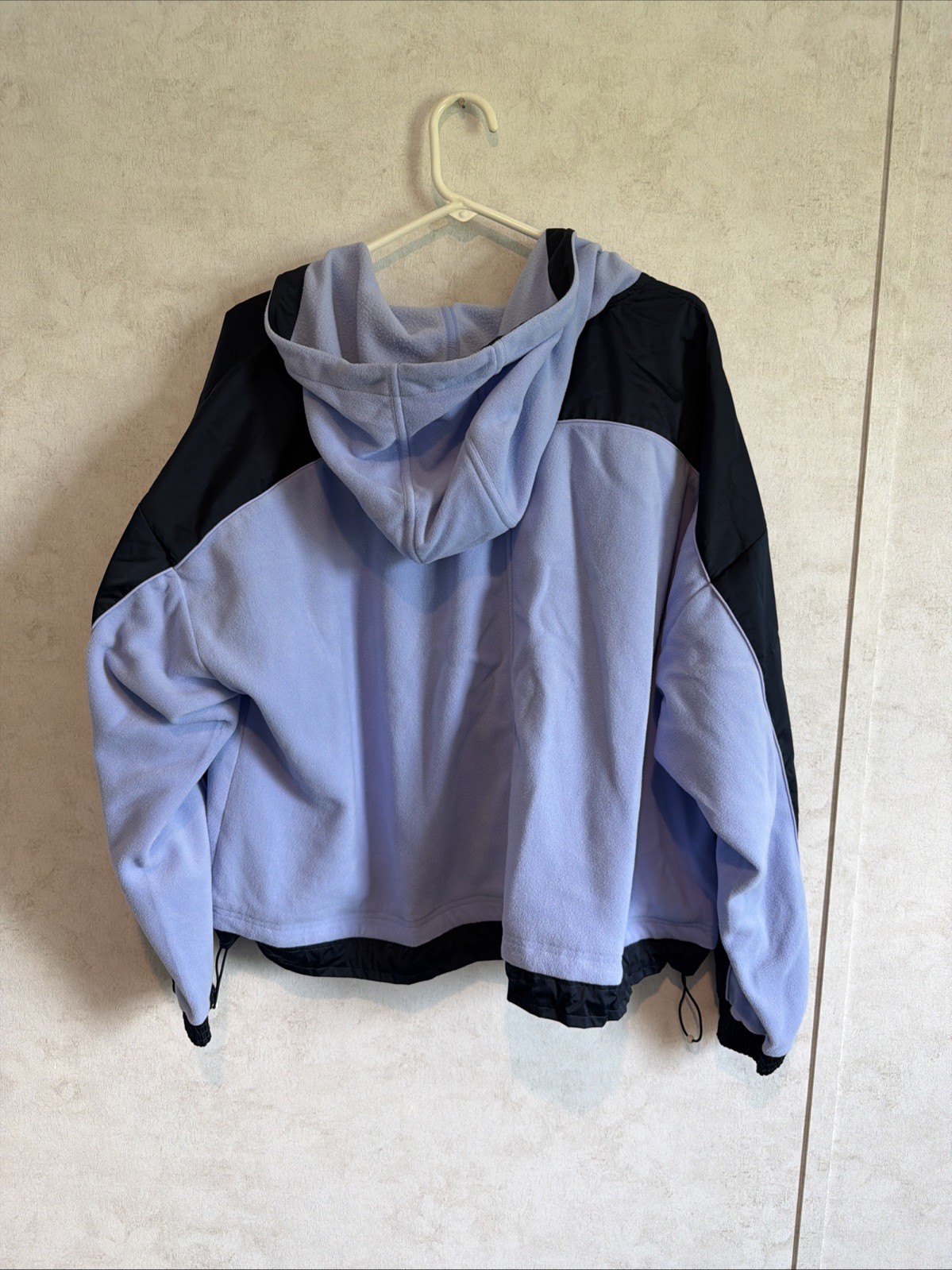 Athleta Moto Jacket XL Purple Full Zip Fleece Zipped Pockets