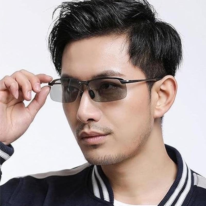 Polarized Photochromic Driving Sunglasses for Men Women Day&Night Safety Glasses
