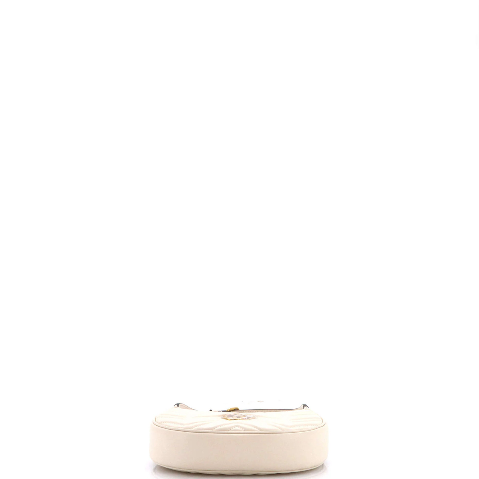 Gucci GG Marmont Half Moon Hobo Matelasse Leather Mini