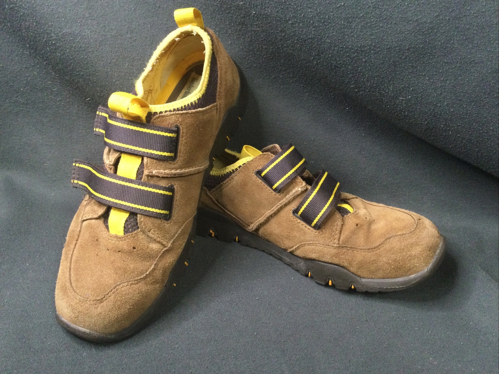 Timberland Slip On Shoes w/ hook n loop Straps Sz 5.5 Leather and Man-made Upper