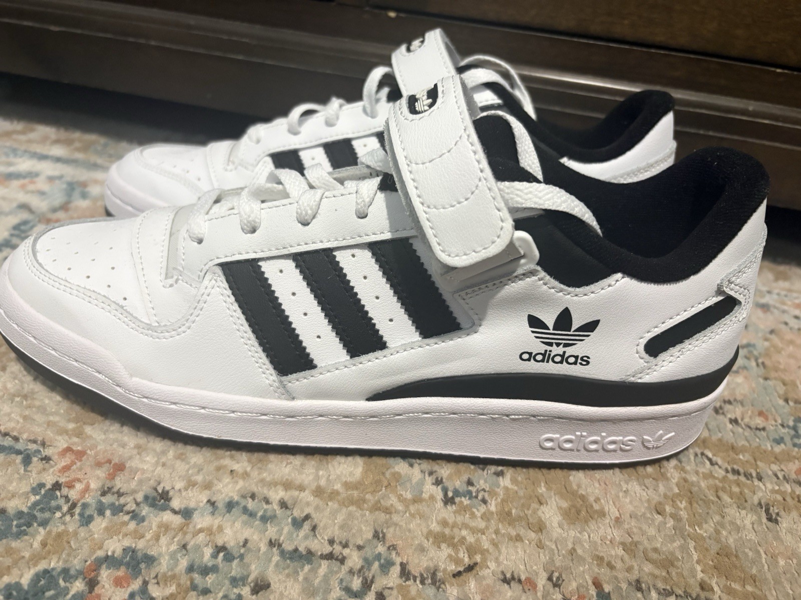 Size 10.5 – adidas Forum CL Low White Black