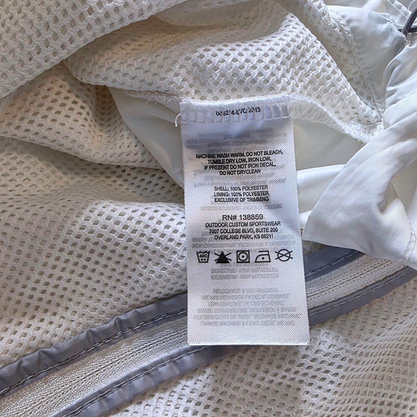 Columbia Mens Citadel Flashback Windbreaker Long Full Zip Rain Jacket White XL