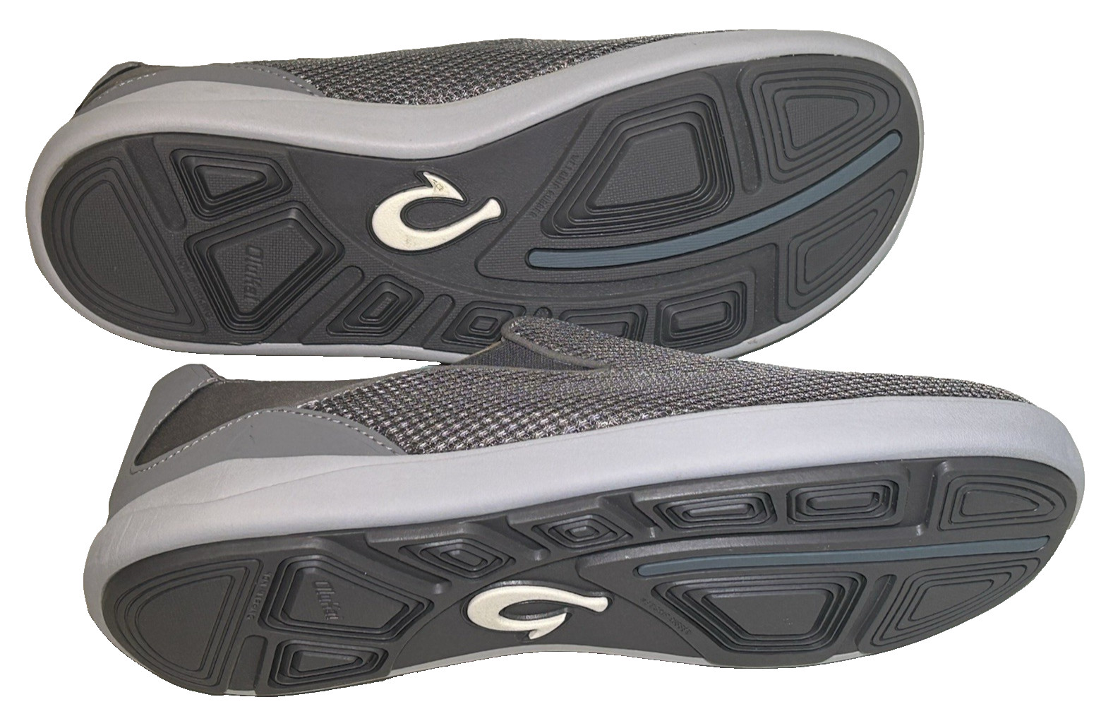 OLUKAI Nohea Pae Mens Size 10.5 Slip On Loafer Sneakers Fog Breathable Comfort