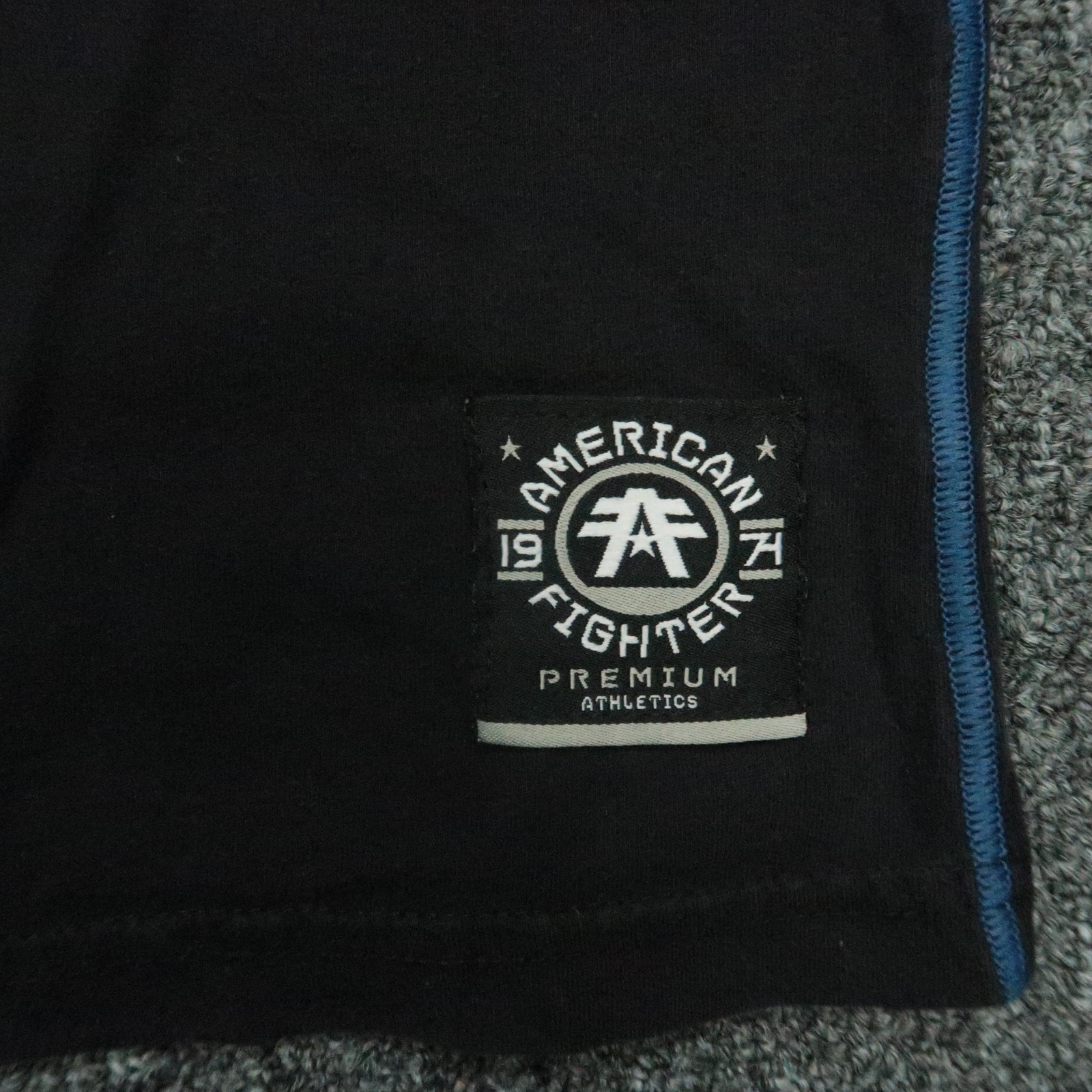 American Fighter Hoodie Mens Medium Blue Long Sleeve Athletic MMA Pullover