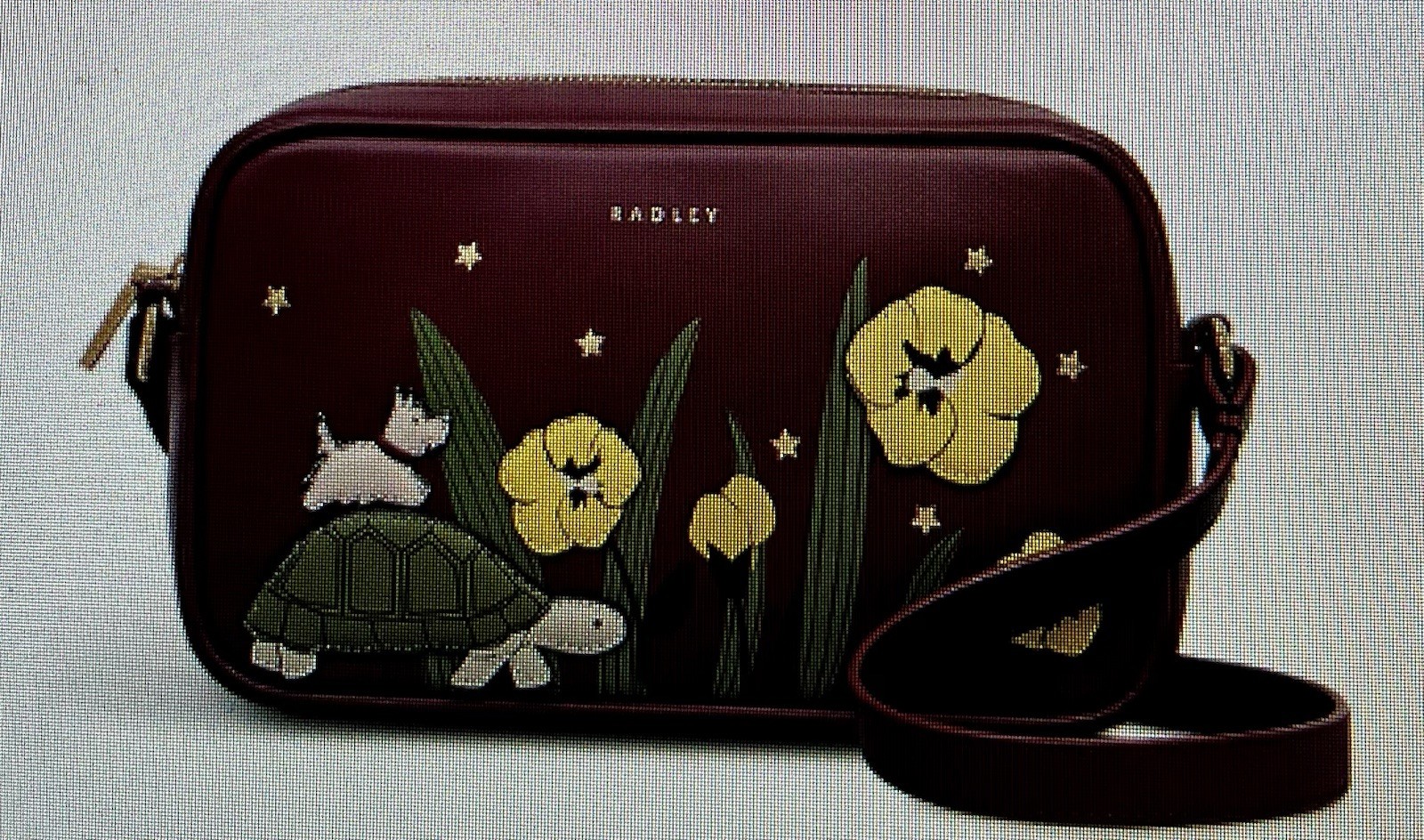 New Radley Midnight Wanderer – Small Ziptop Crossbody Bag dark cherry New