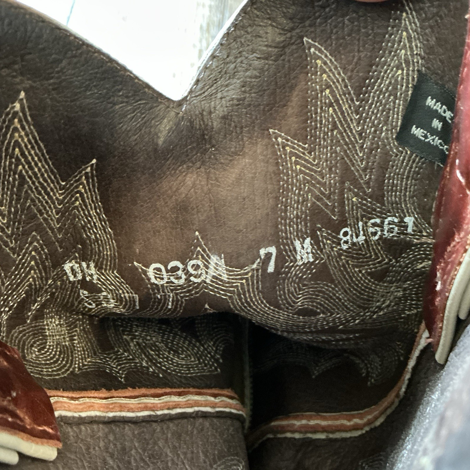 VINTAGE Sonora Western Cowboy Boots Men’s 7D Brown Leather Mexico Made #21C5