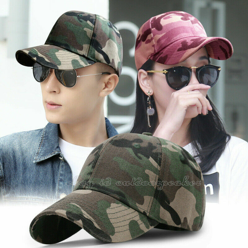 Spring Fall Men Women Camo Hat Army Baseball Cap Golf Sports Sunproof Casual Hat