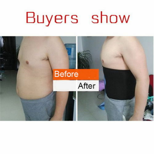Men Seamless Thermo Tummy Control Belt Body Shaper Girdle Slimming Waist Trainer