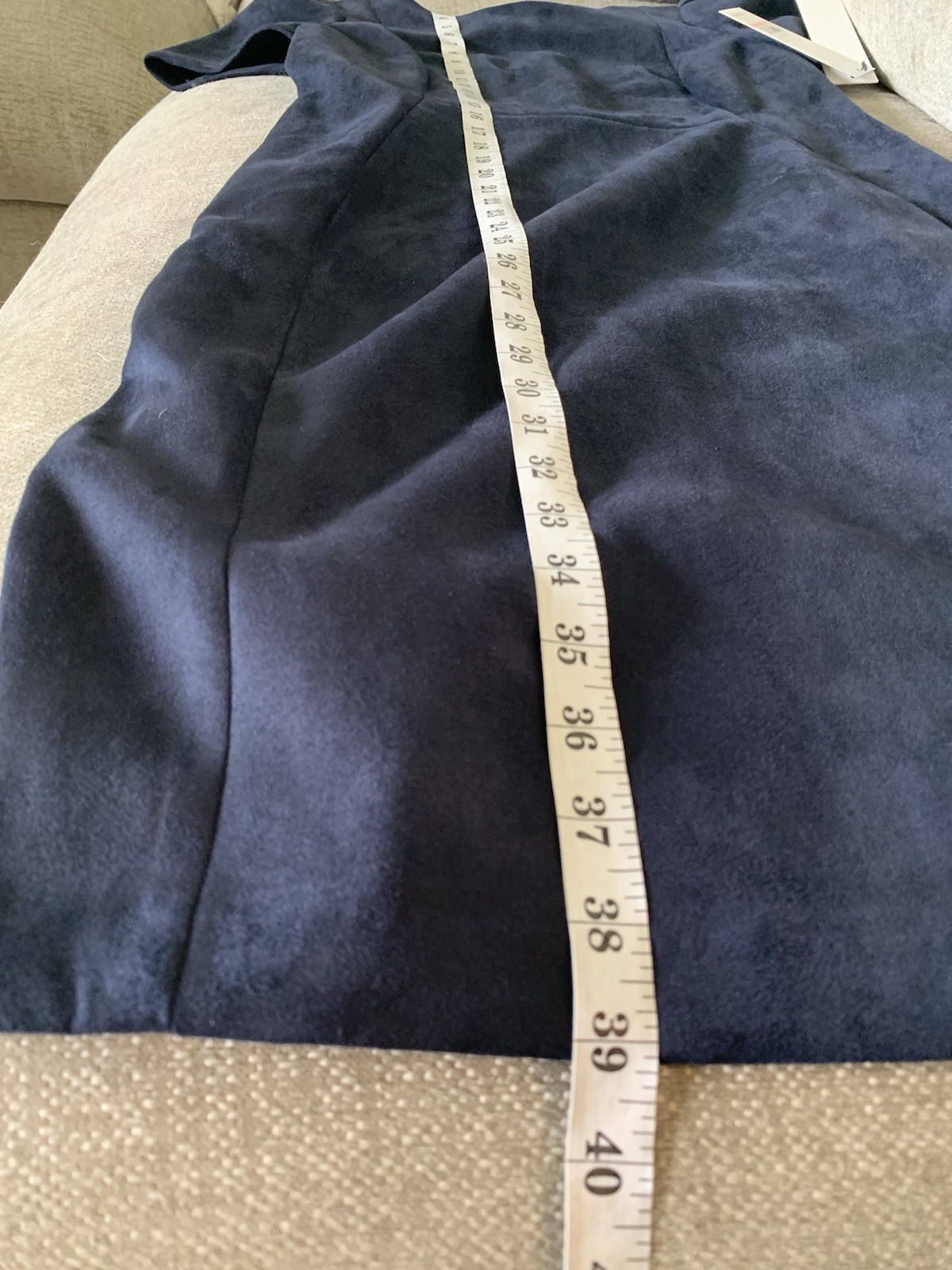 NWT Calvin Klein Pencil Dress 10 Navy Puff Sleeve Wear To Work Office Hourglass