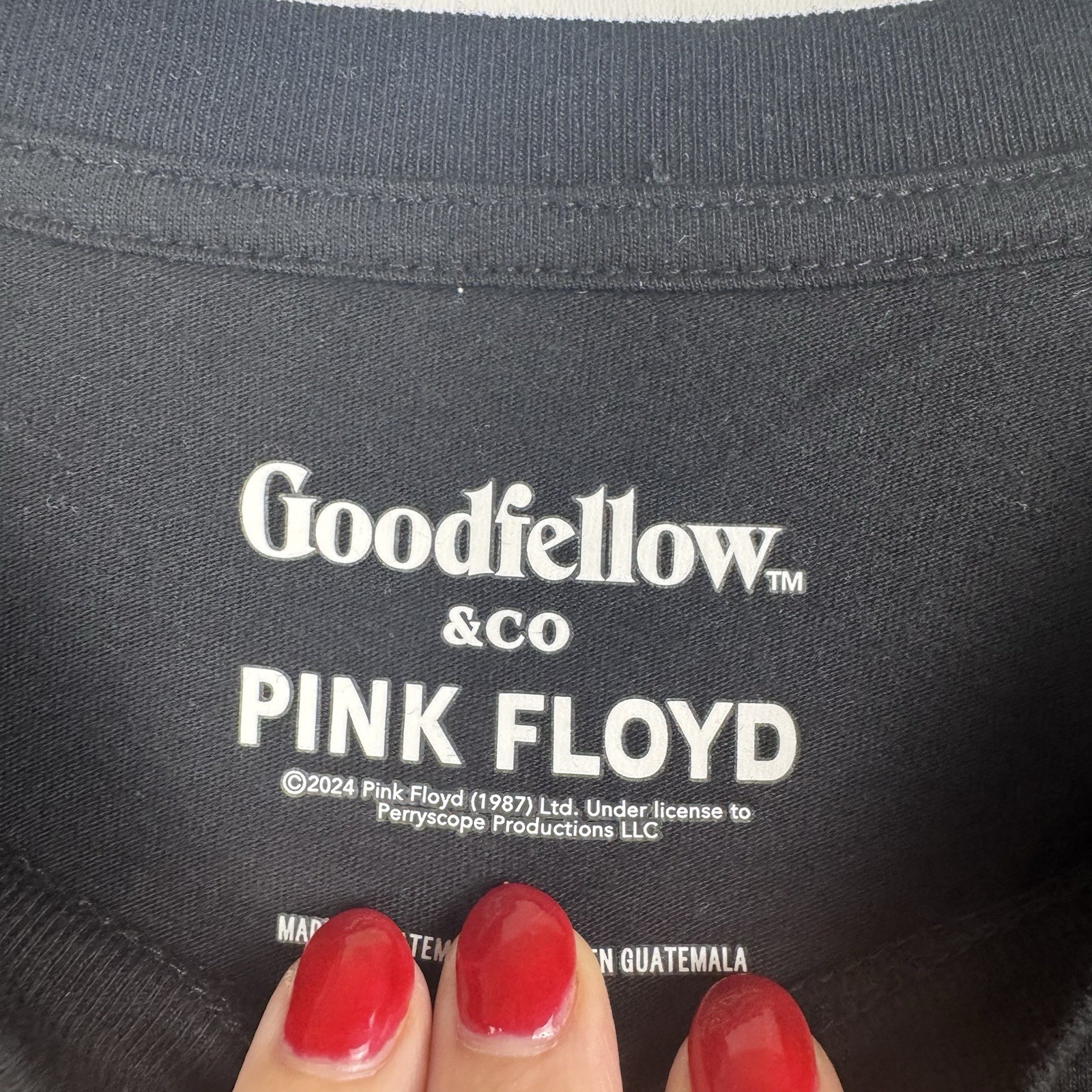 Pink Floyd Band Tee Goodfellow Graphic Rock Shirt Men’s Black Large