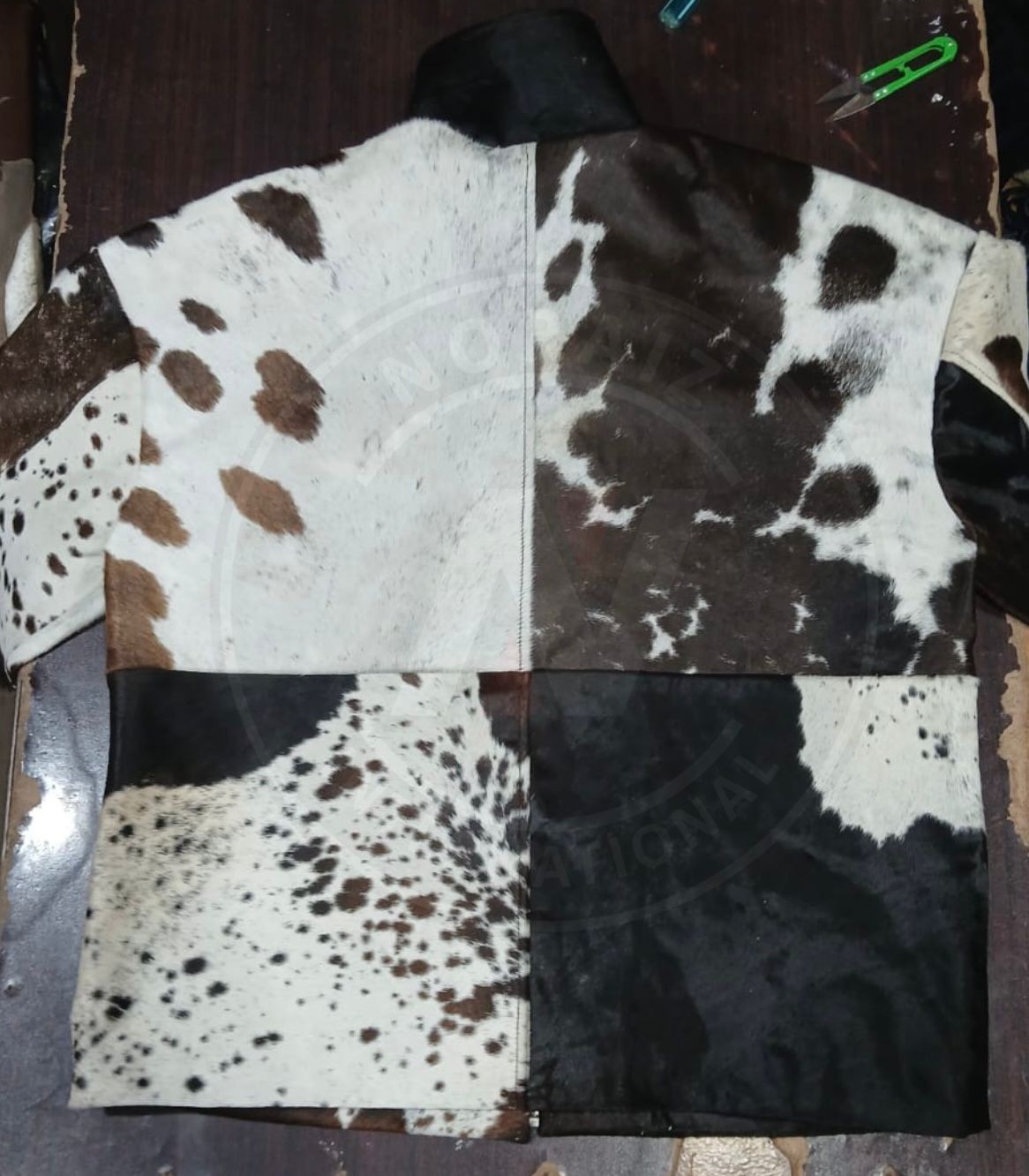 Women’s Oversized Genuine Cowhide Hair On Leather Jacket Western Style Jacket