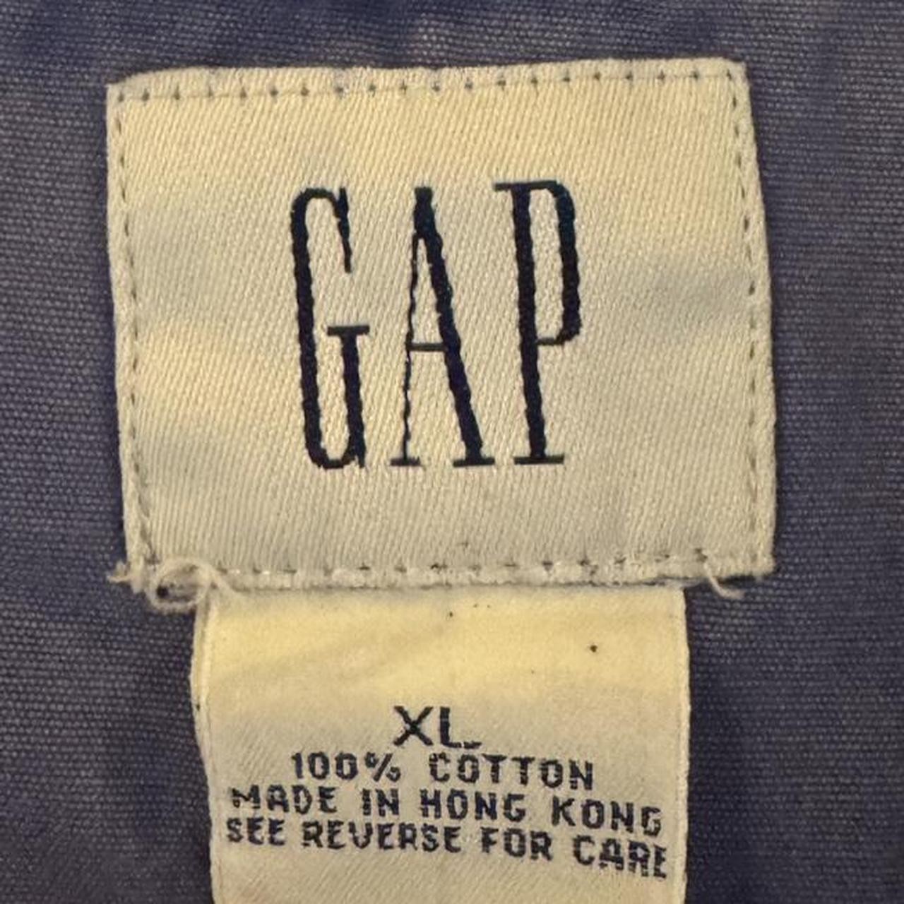 Vintage GAP Anorak Jacket 1/4 Quarter Zip Hooded Pullover Jacket Mens Size XL