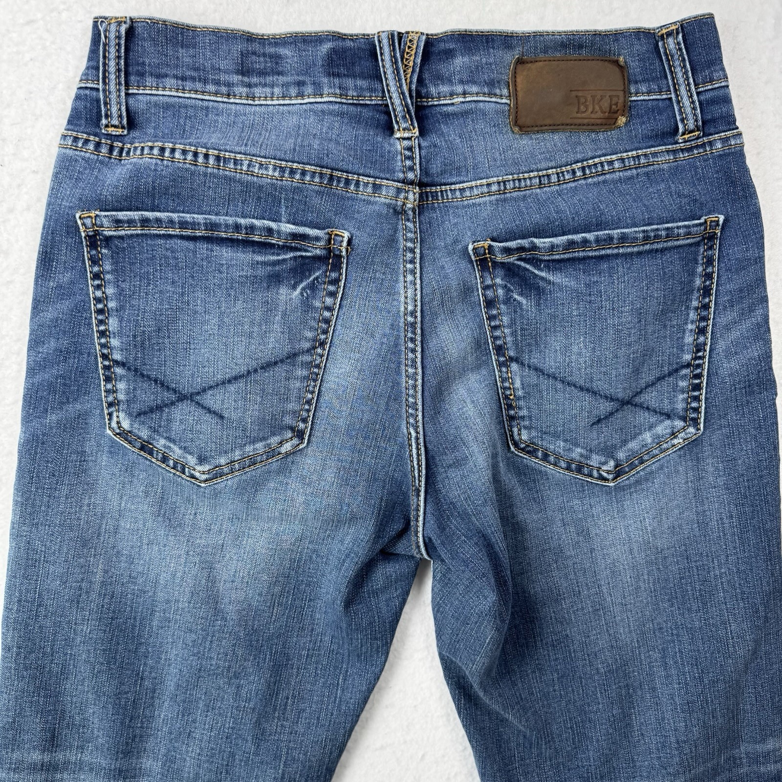 BKE Jake Bootcut Jeans Mens 32R Medium Wash Stretch Denim