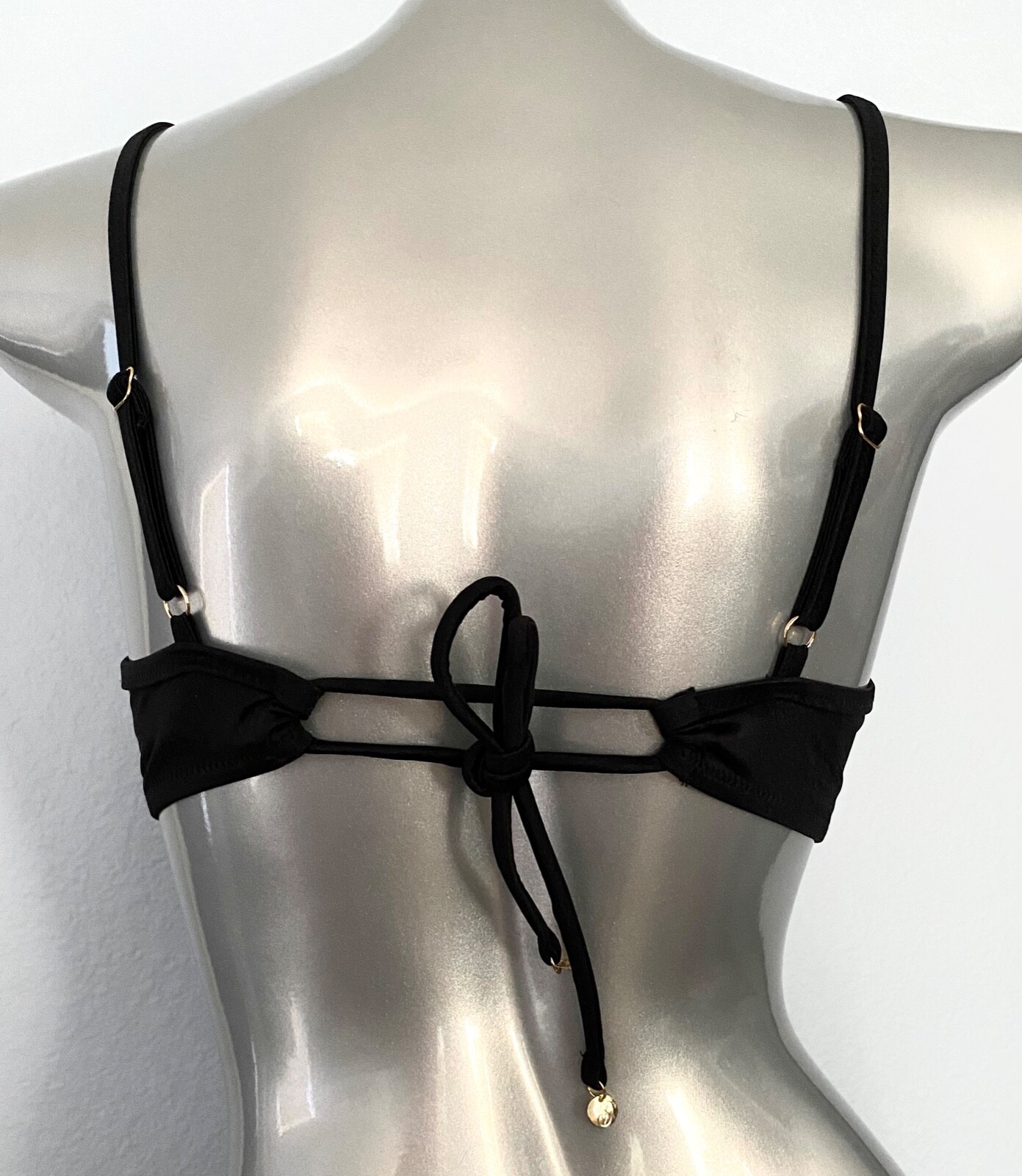 Victoria’s Secret Bikini Top Black Ruched Wicked Underwire Sling Swim Top