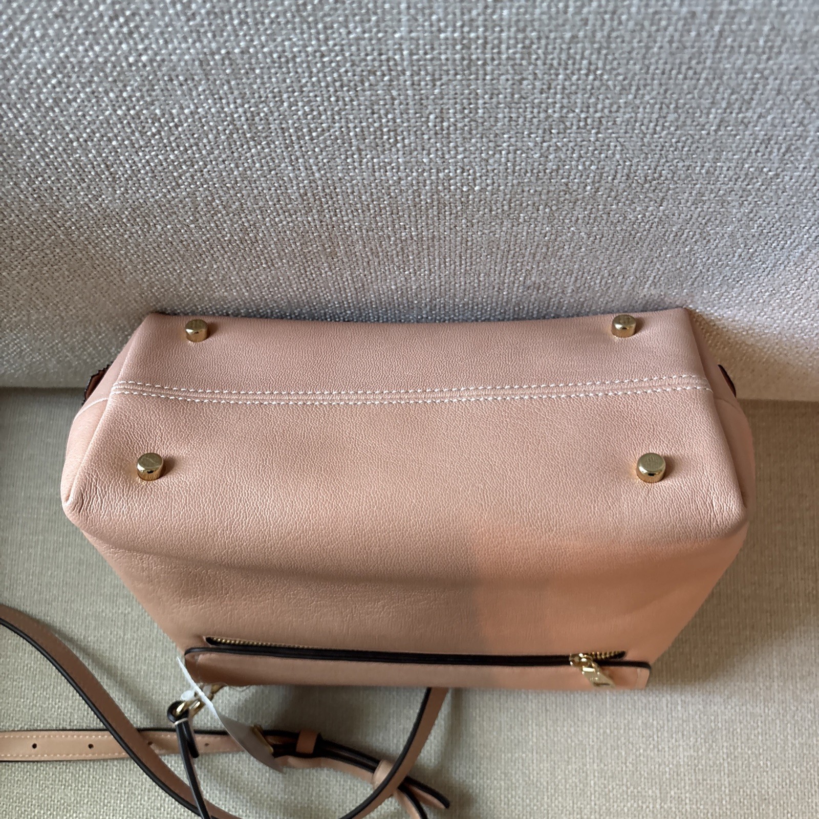 NWT COACH Emory Top Handle Bag with Floral Appliqué in Light Pink Color CDY44