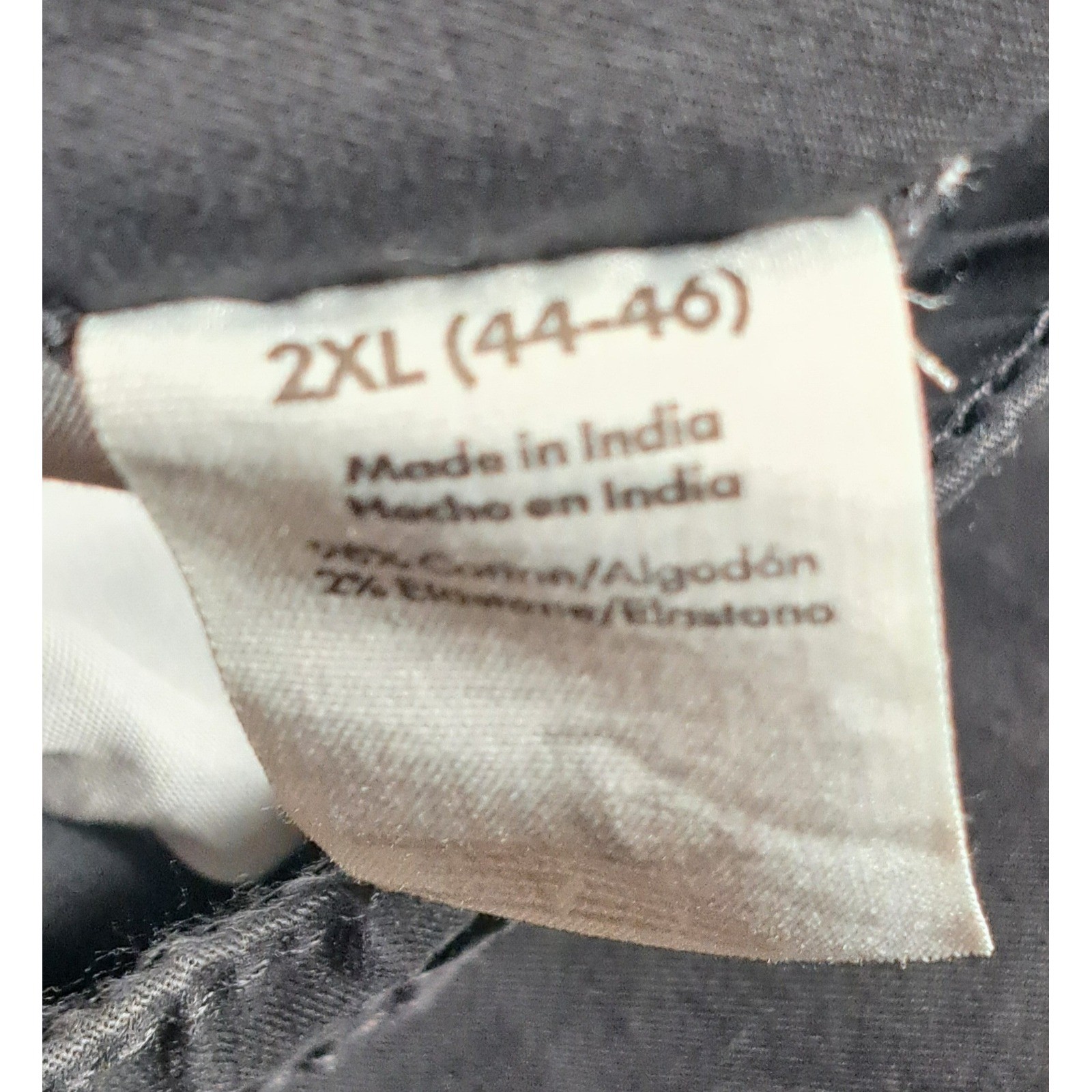 No Boundaries Mens Black Cargo Pants Straight Fit Elastic Waist 2XL 44-46 NWT