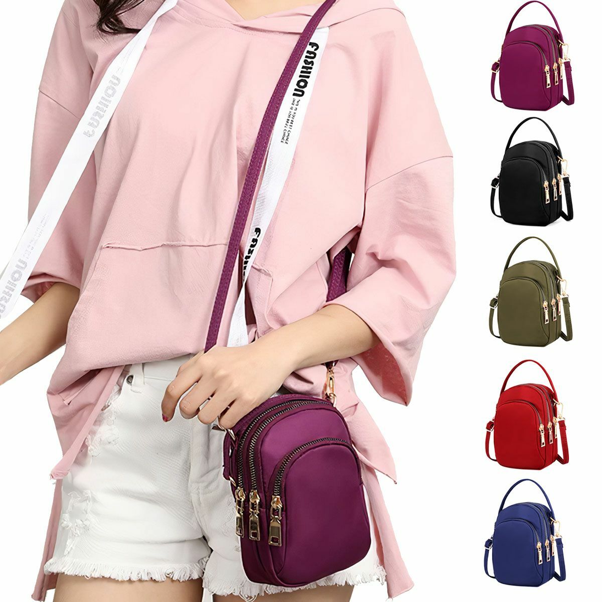 2022 Women Mini Shoulder Handbag Messenger Girl Small Wallet CrossBody Phone Bag