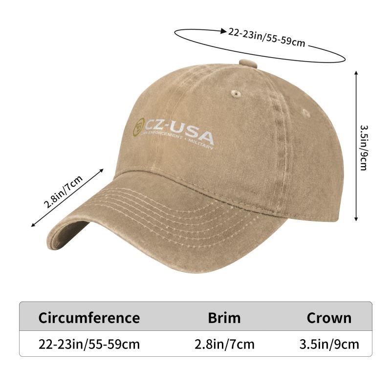 CZ USA Guns Logo Printed baseball cap outdoor sports leisure adjustable sun hats