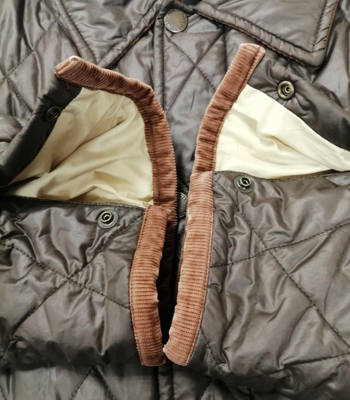 CANTERBURY Zip-up Quilted Blouson Brown Used