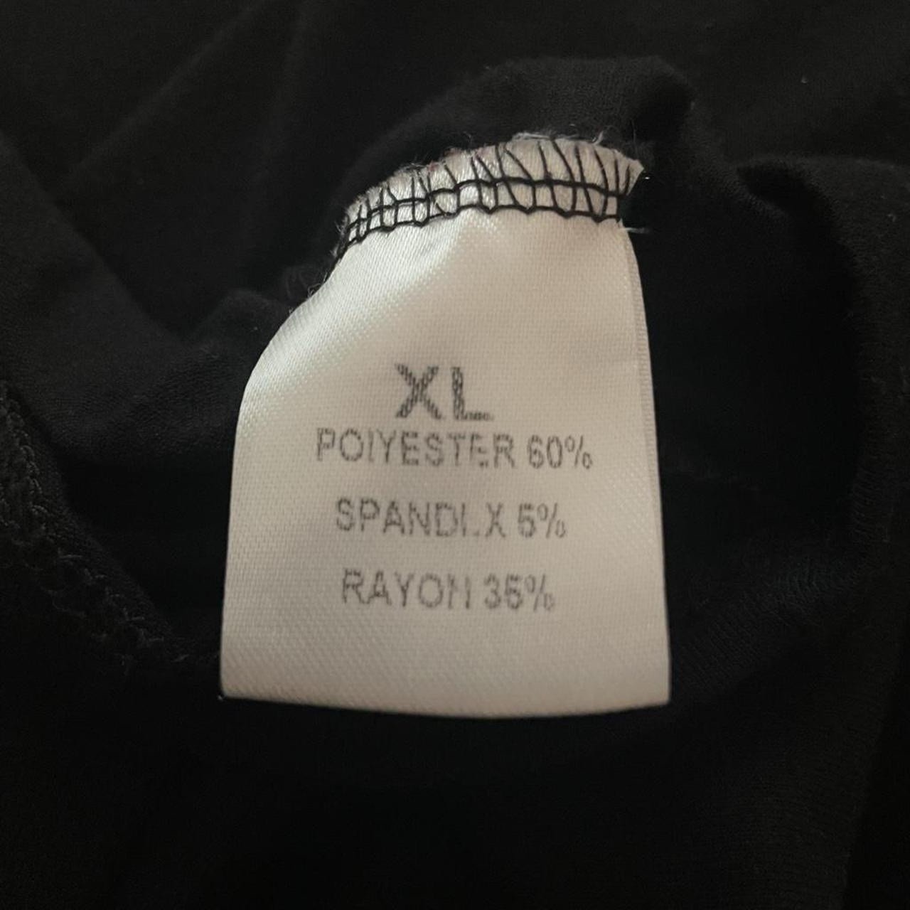 Women’s XL Black V-Neck Flutter Short Sleeve Ruffle Jersey Stretch Pullover Top