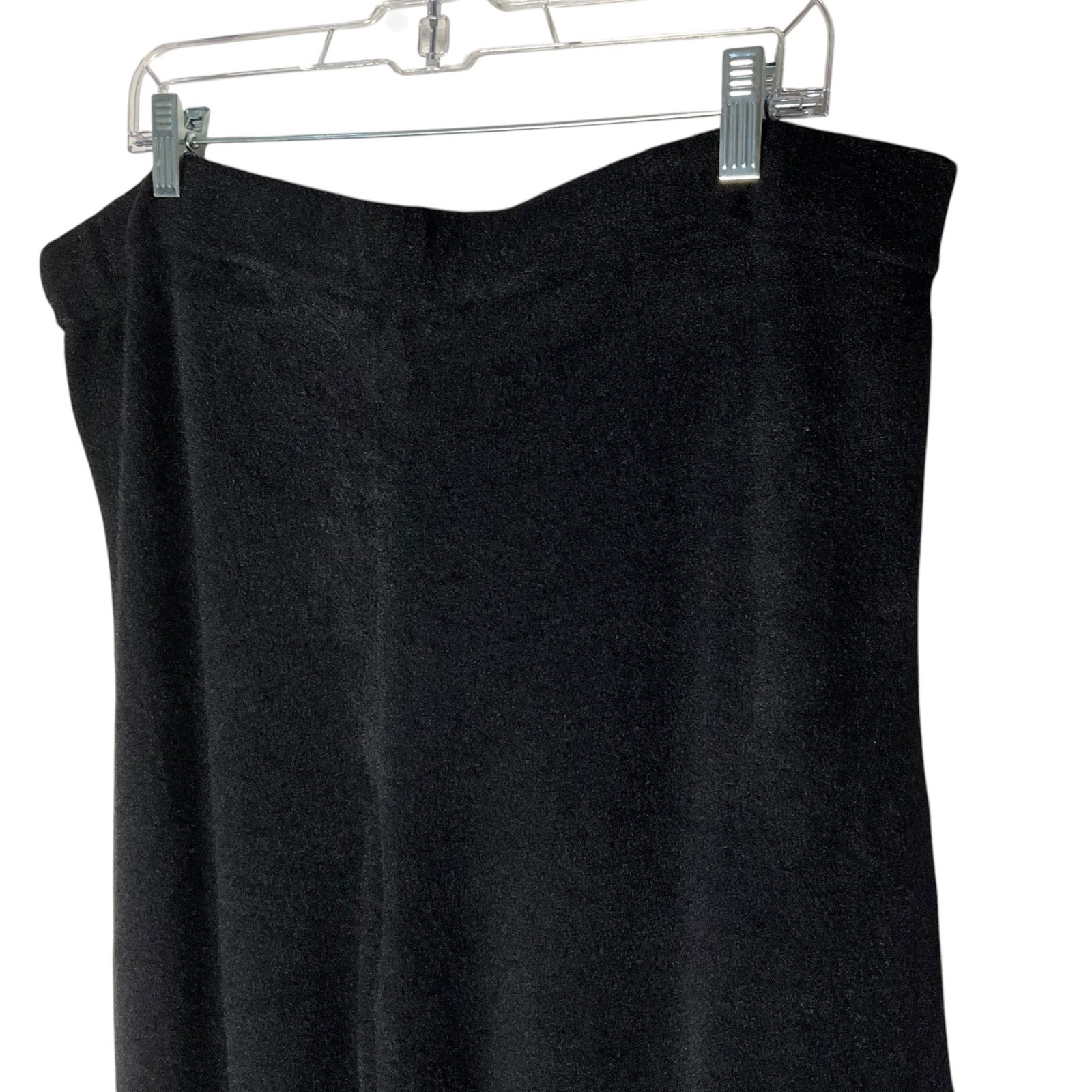 Encore by Idina Menzel Cloud Wide-Leg Pants A550330 Black Size Petite XL NEW