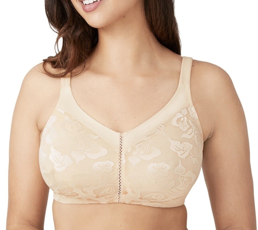 WACOAL ‘Awareness’ Full Figure Seamless Wire free Bra Sand #85276 Size 42D