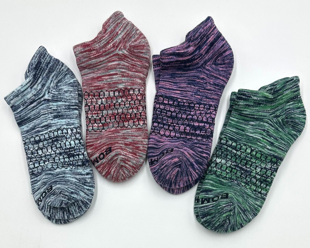 4 Colors Mix Bombas 4 pairs Women’s Solid Ankle Socks Cushion Size M Camouflage