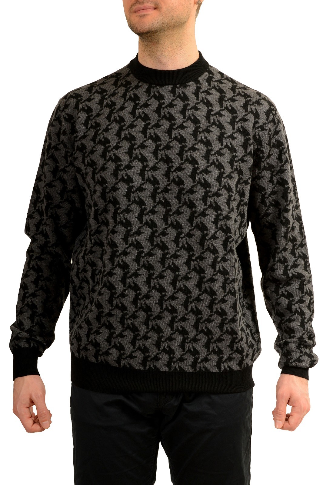 Scuderia Ferrari Men’s 100% Wool Crew Neck Pullover Sweater US L IT 52
