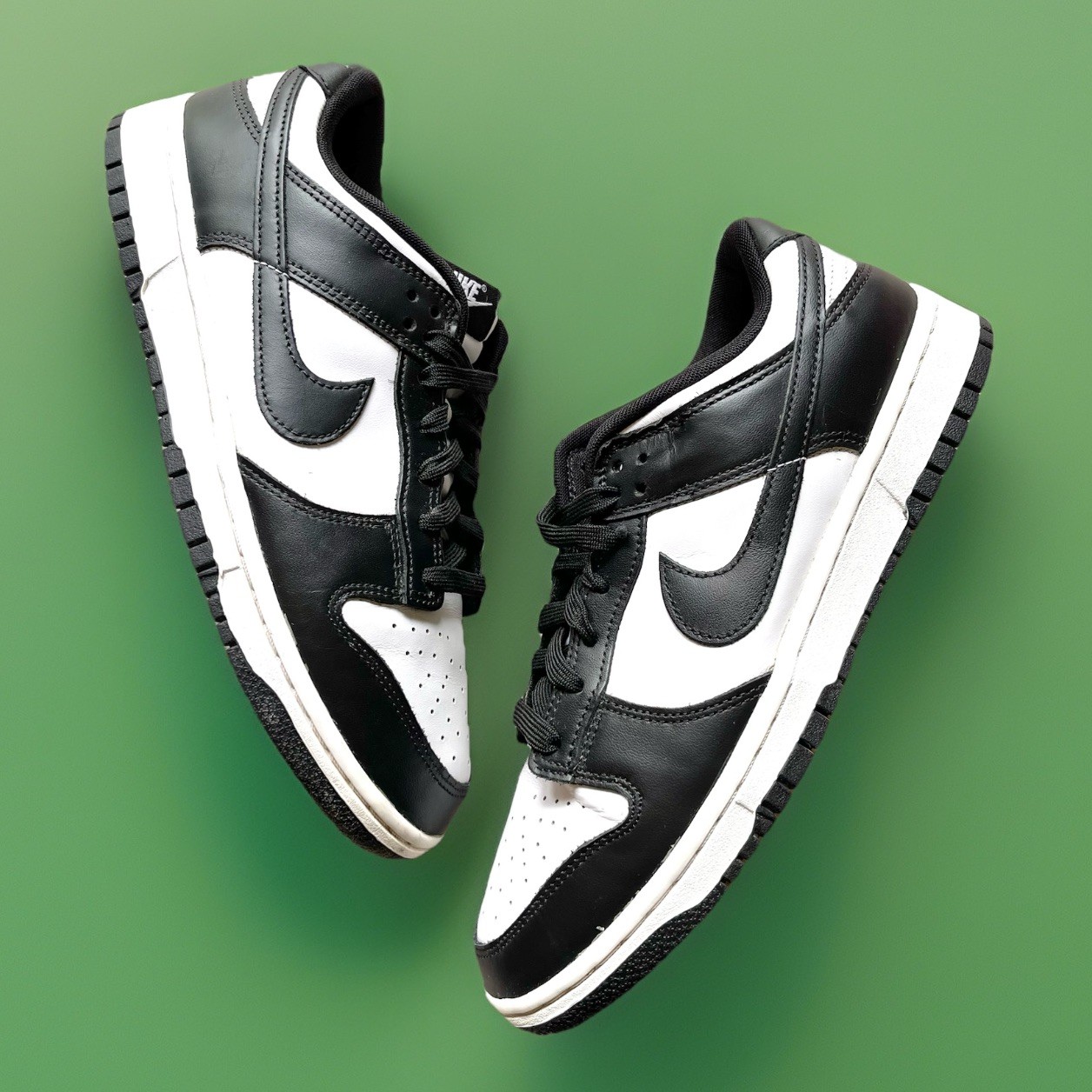 Nike Dunk Low Retro White Black Panda Sneaker DD1391-100 Men’s 9 MISSING IN SOLE