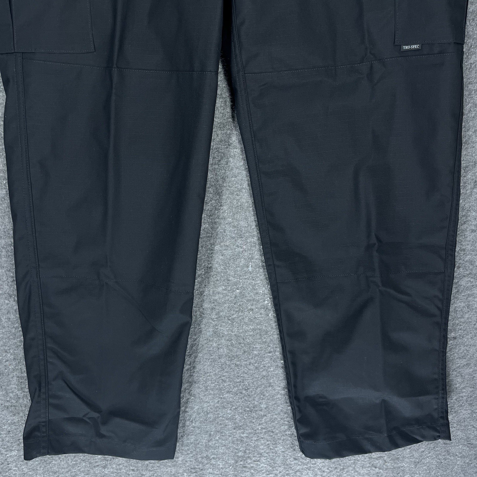Tru-Spec 24-7 Series Tactical Cargo Pants Mens 38×32 Black RipStop Elastic Waist