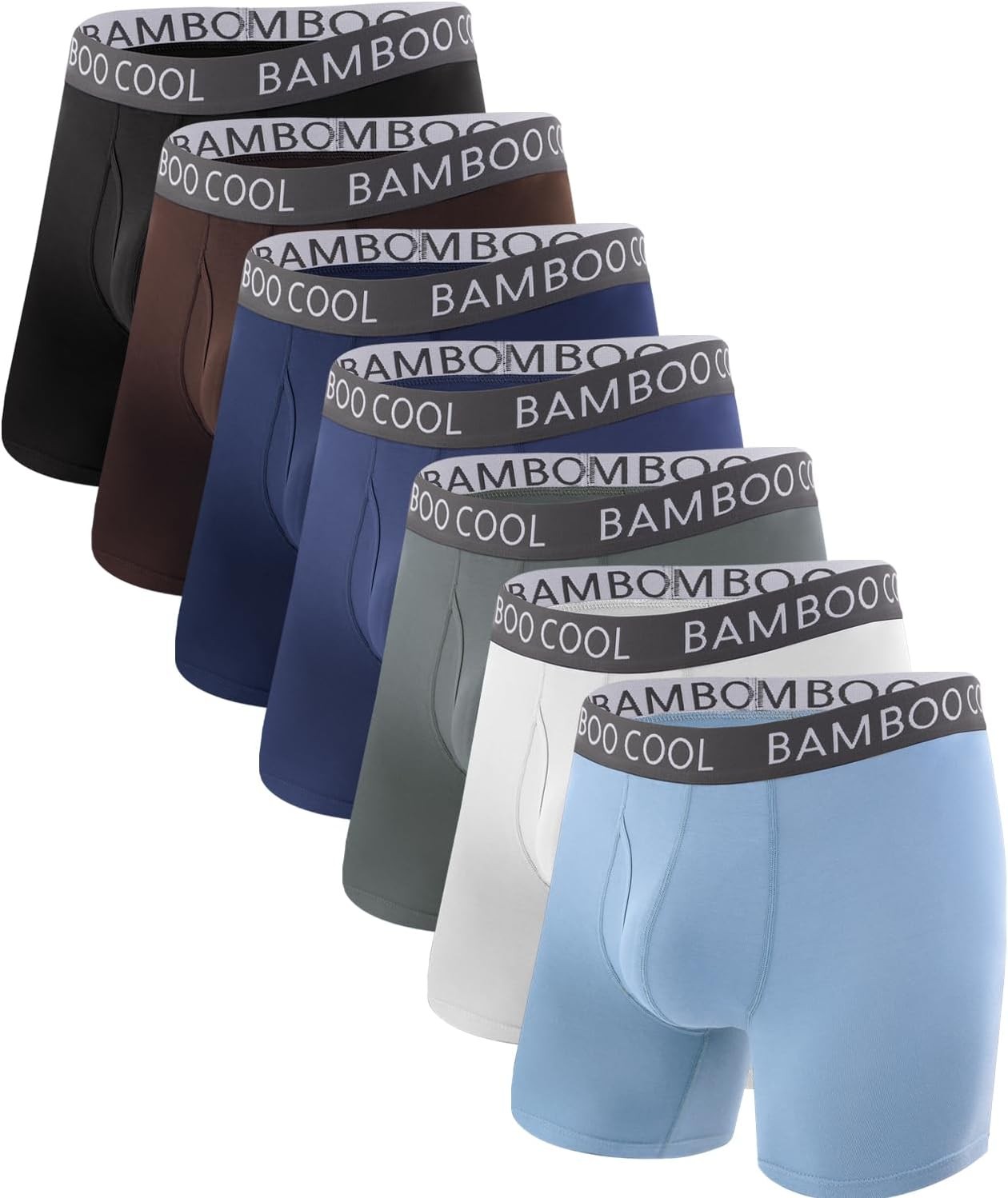 BAMBOO COOL Men’s Cooling Underwear Ultra Soft Breathable Boxer Briefs Pack | 92