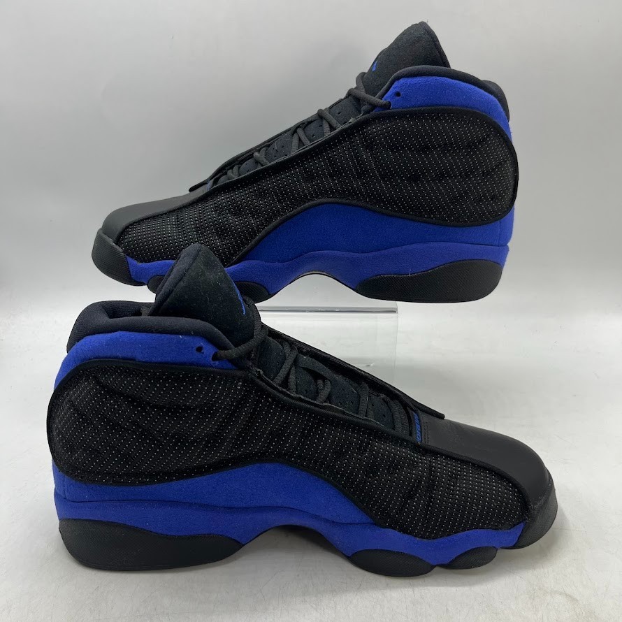 Jordan 13 Retro Black Hyper Royal Blue Sneakers 884129-040 Size US 7Y New