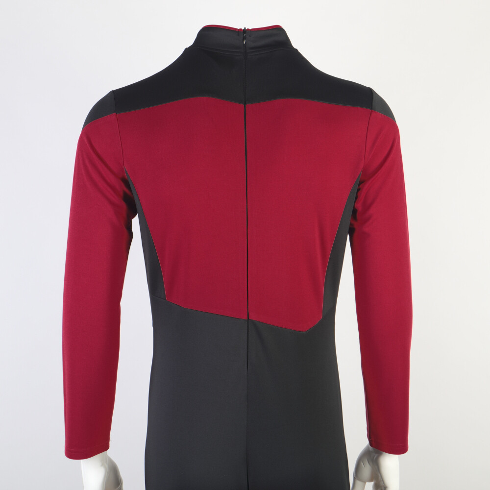 For The Next Generation Picard Red Jumpsuit TNG Data Gold Blue Uniform Costume