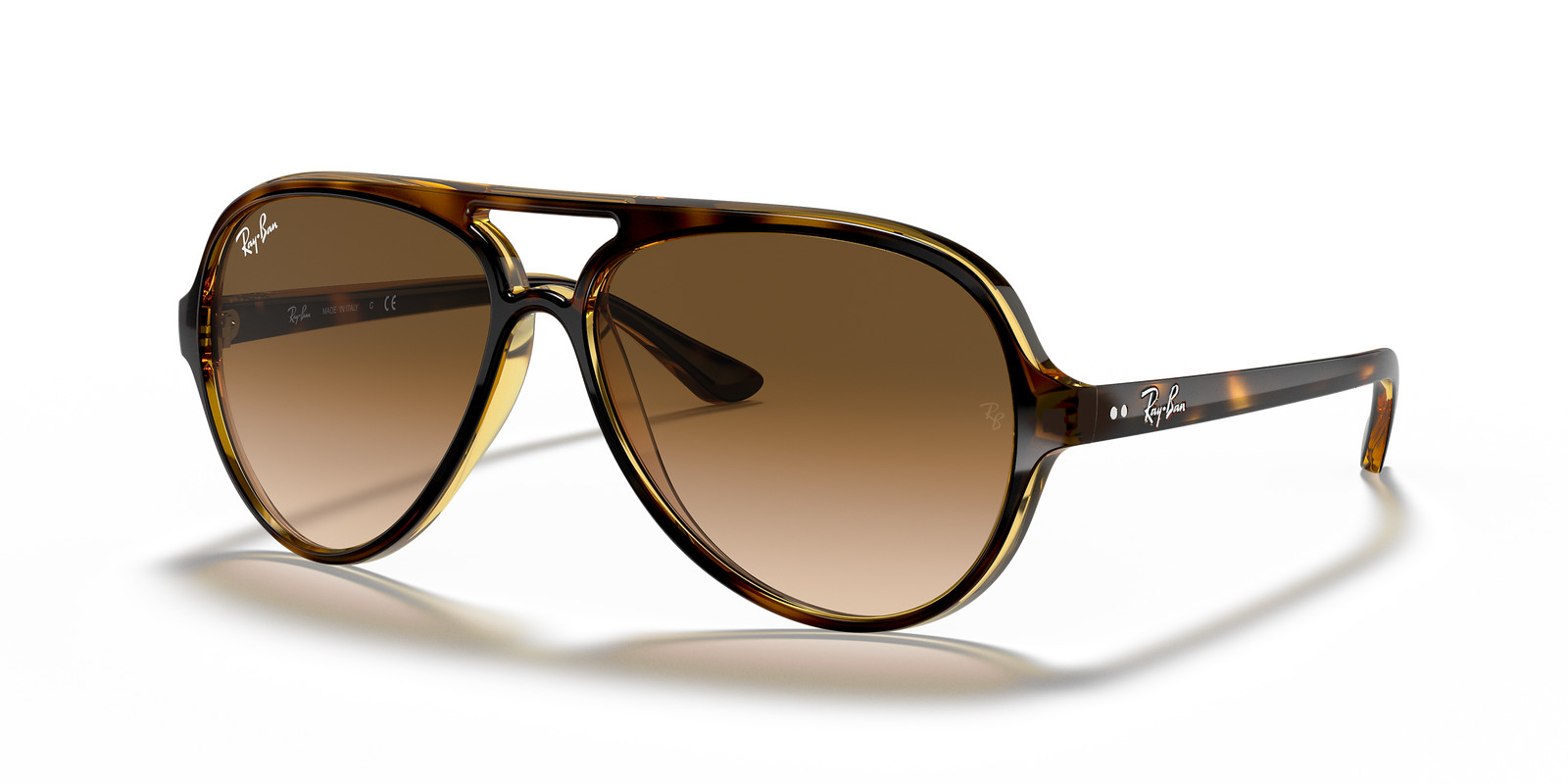 Ray-Ban Cats 5000 Classic Light Havana Light Brown Gradient 59 mm Sunglasses