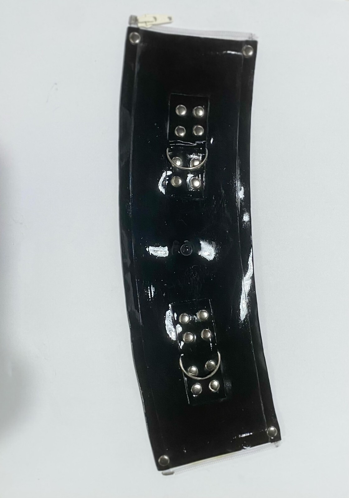 Black Latex Multiple sizes Neck Corset Inflatable Neck Corset Collar Back Zipper