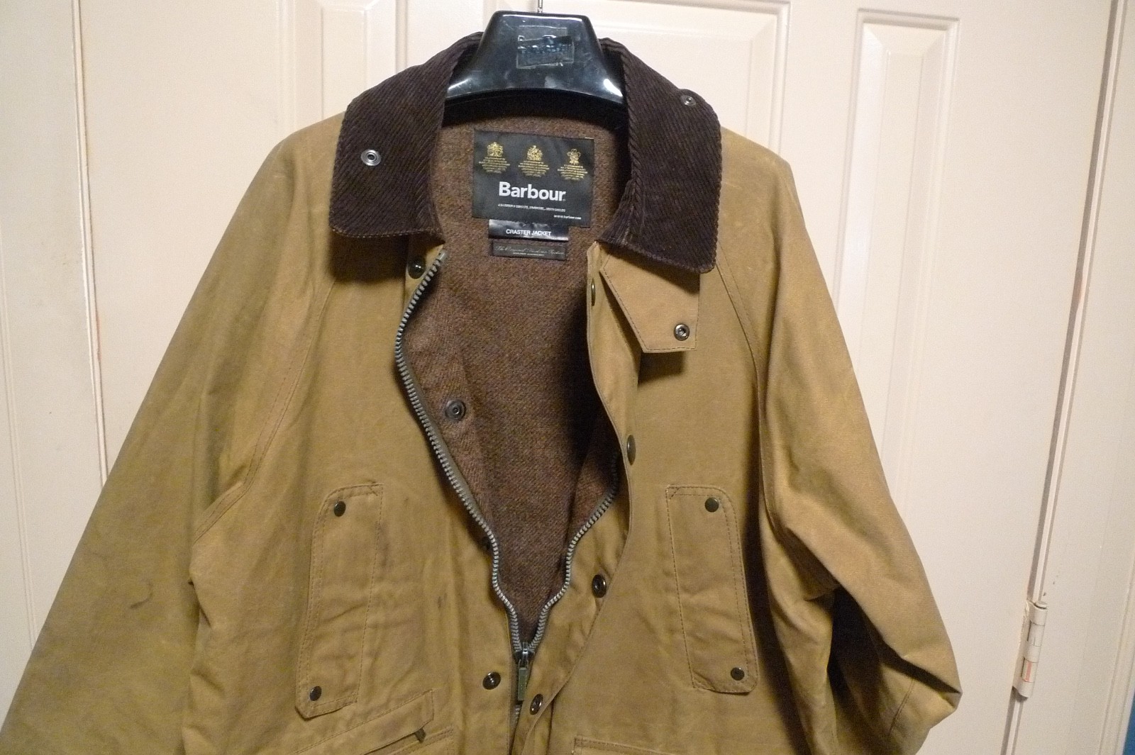 BARBOUR – A501 CRASTER 10 OZ WAX COTTON JACKET – EXTRA HEAVYWEIGHT – 46 – RARE