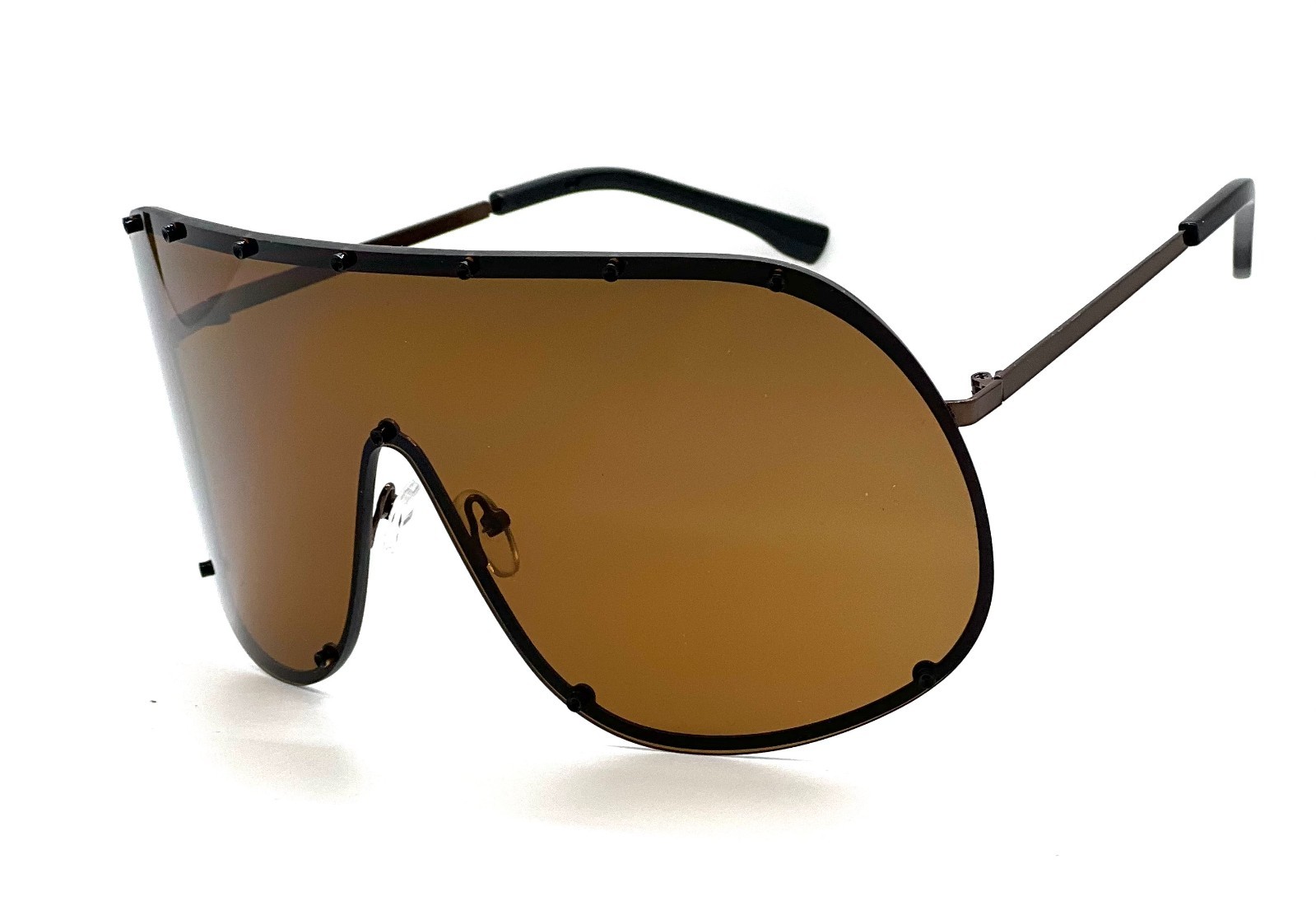 Fashion Oversized Luxury Sunglasses for Women Men One-piece Lens Frame Uv400 New