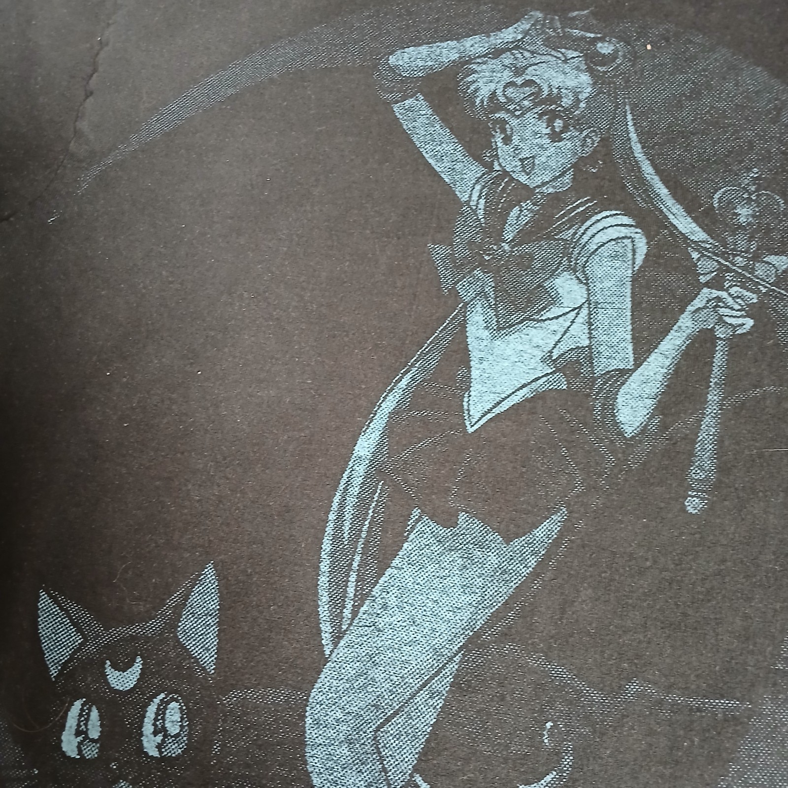 Vintage Sailor Moon Anime Shirt Double Sided AOP Graphic Tee Adult Small Black