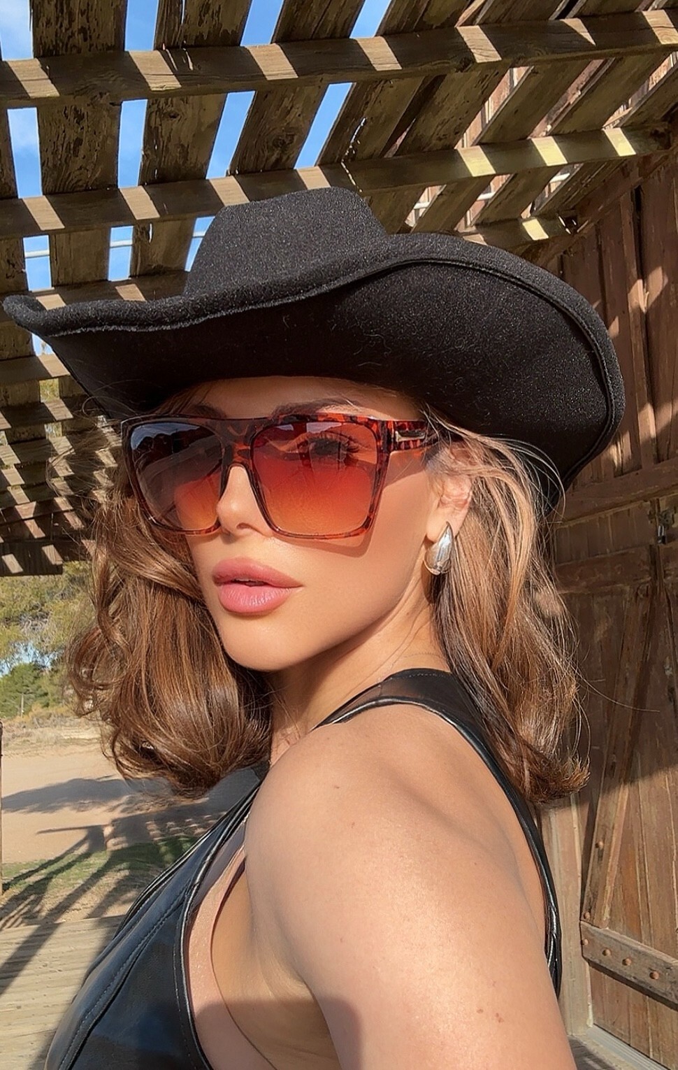 Sunglasses Flat Top Huge Big Oversized XXL Square Women “Lauren” Mirror SHADZ