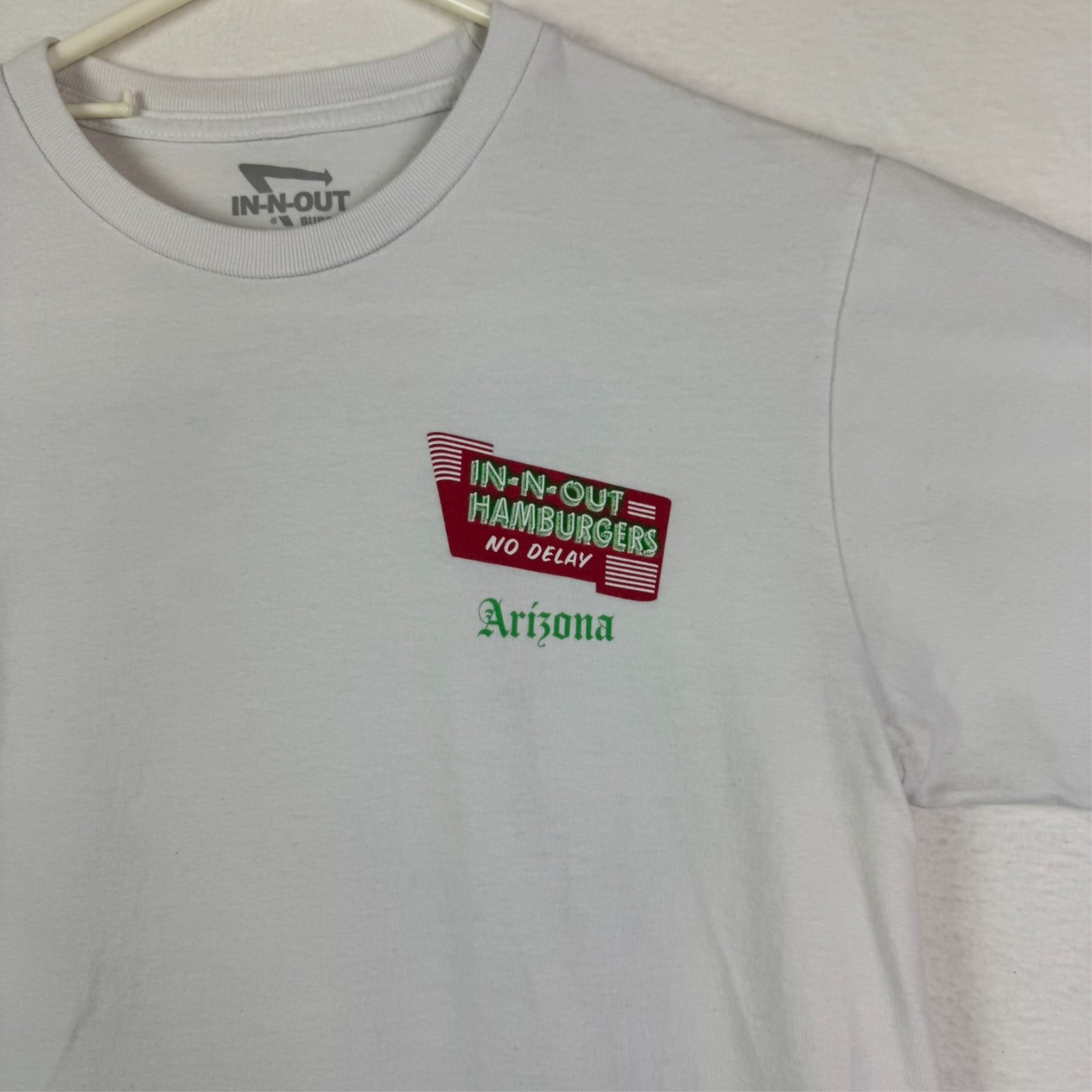 In-N-Out Burger Quality-N-Speed TShirt Men’s Medium Short Sleeve Melissa Noriega