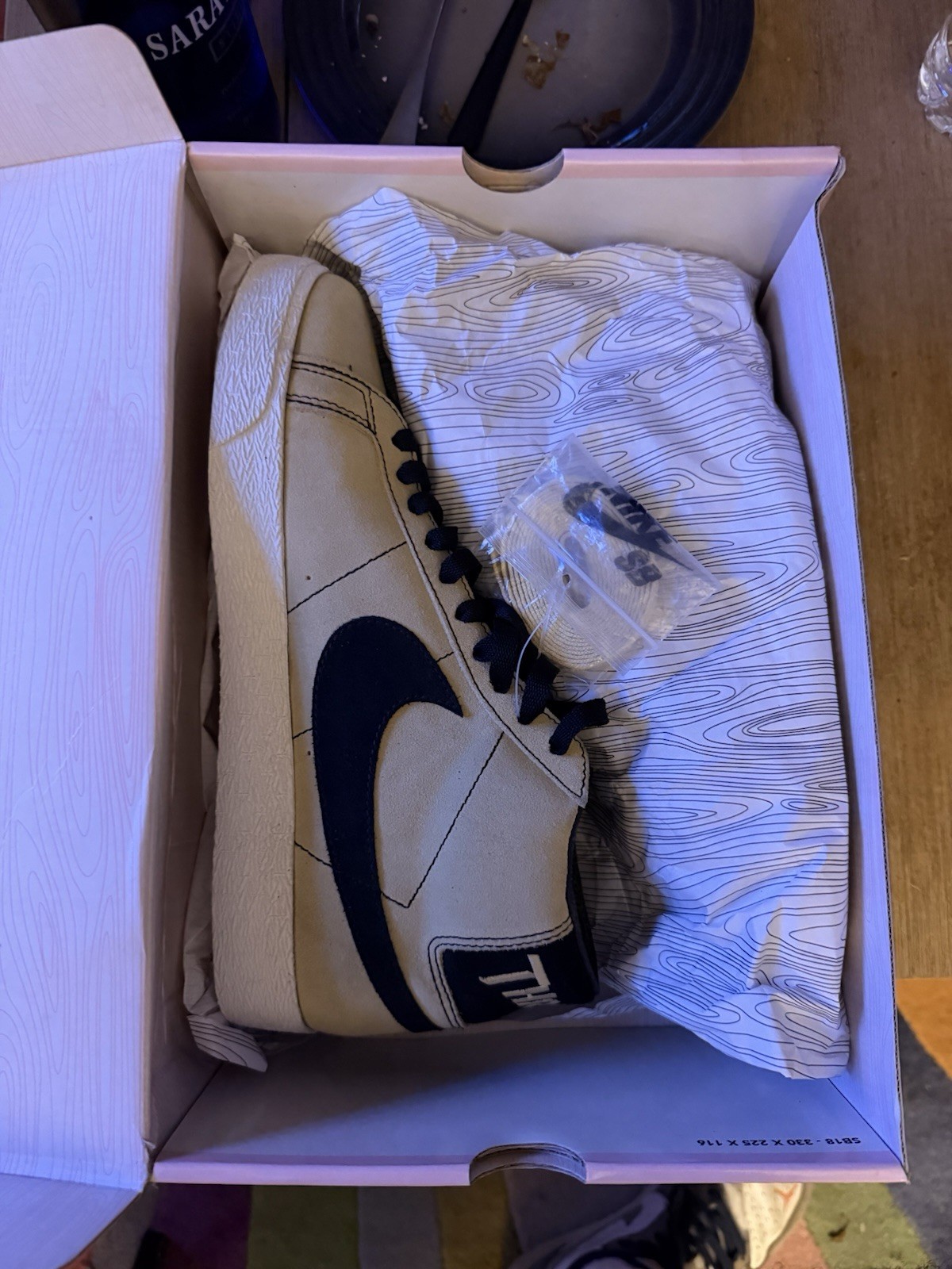 Nike Blazer SB Thrasher High Top Skate Sneakers Vegas Gold/Black 310801-701