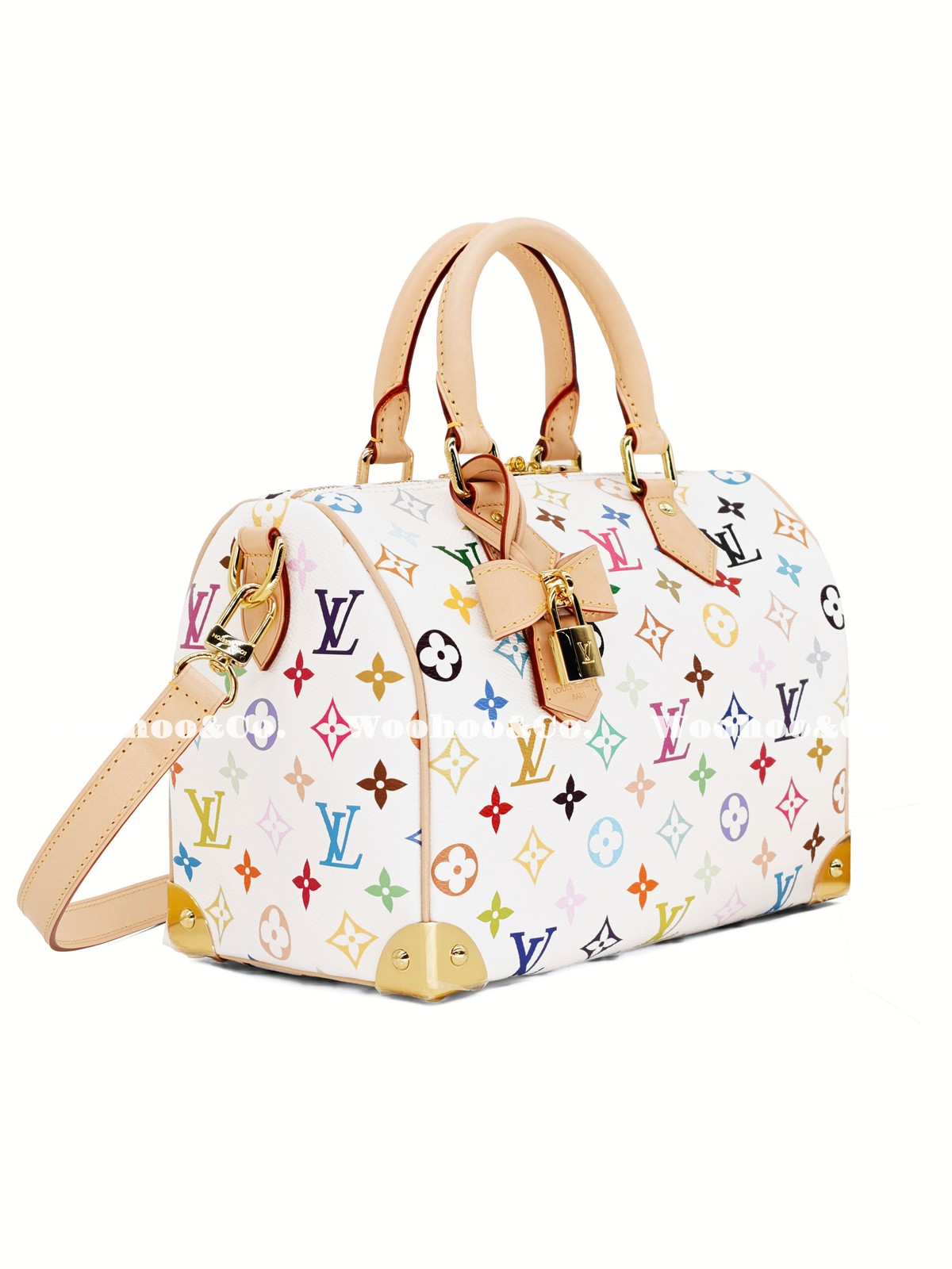 LOUIS VUITTON xTakashi Murakami Speedy BANDOULIERE Handbag Women’s 9.8x6x7.4 in