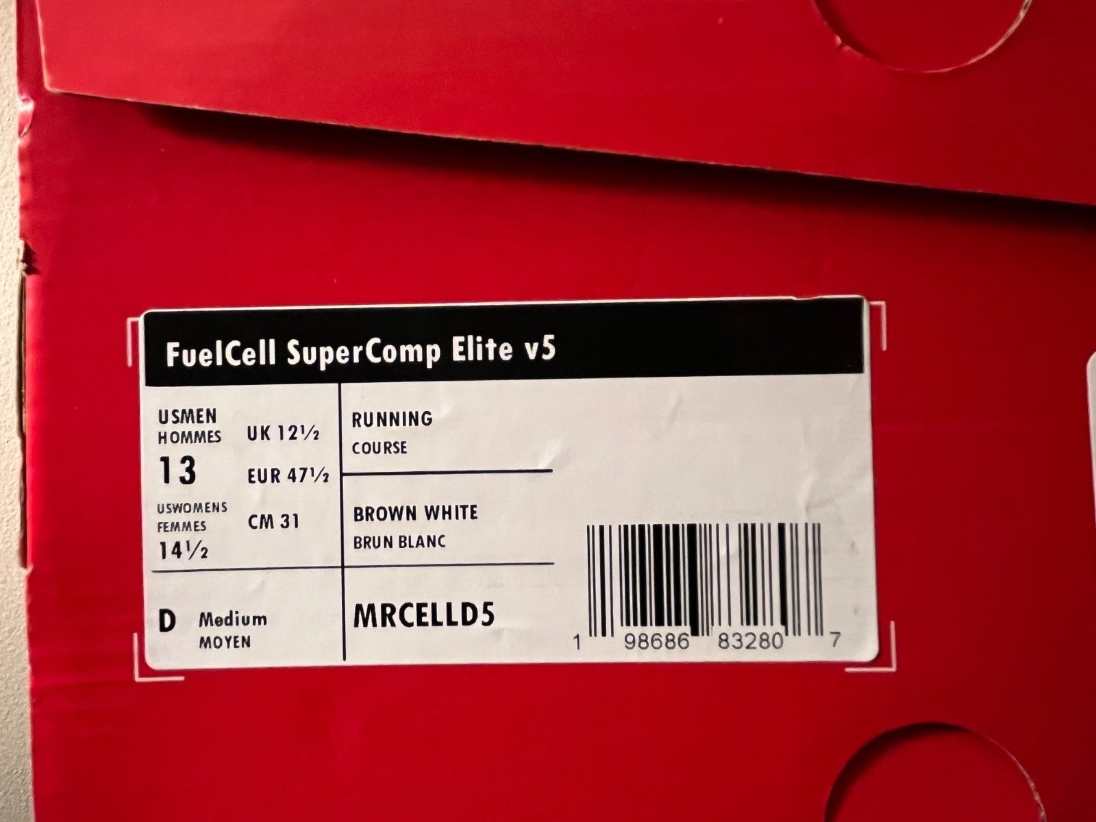 New Balance FuelCell SuperComp Elite v5 Running Racing Shoes Carbon Fiber Plate