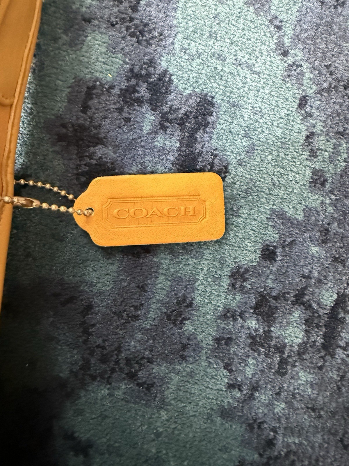 Vintage COACH #9020 Yellow Ergo Mini Zip” Shoulder Bag – 90’s Full-Grain Leather