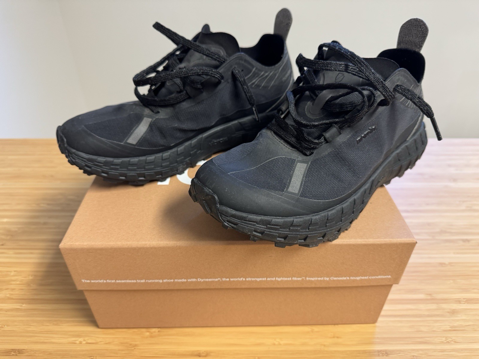 Norda 001 Trail Running Shoes Dyneema Stealth Black, Size 9.5M/11W Excellent 5mi