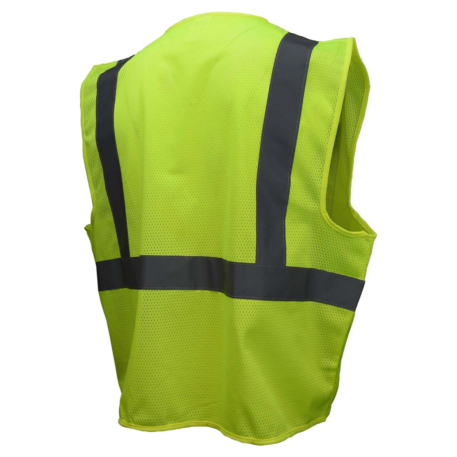 ANSI ISEA 107-2015 CLASS 2 MESH HIGH VISIBILITY REFLECTIVE ROAD WORK SAFETY VEST