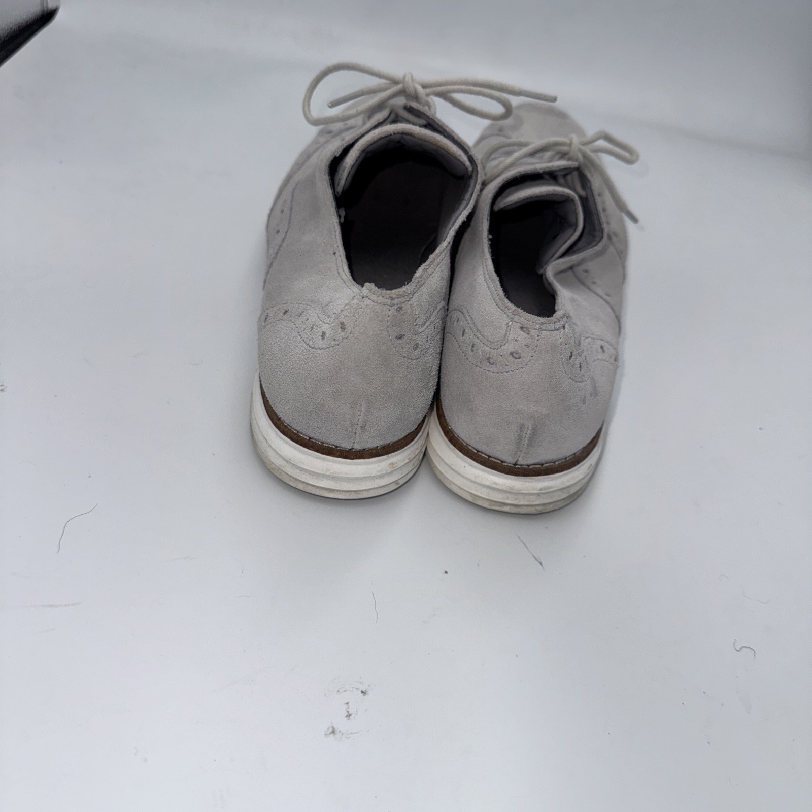 Cole Haan Grand.OS Waterproof Wingtip Oxfords Mens 8.5 B Gray Dress Shoes