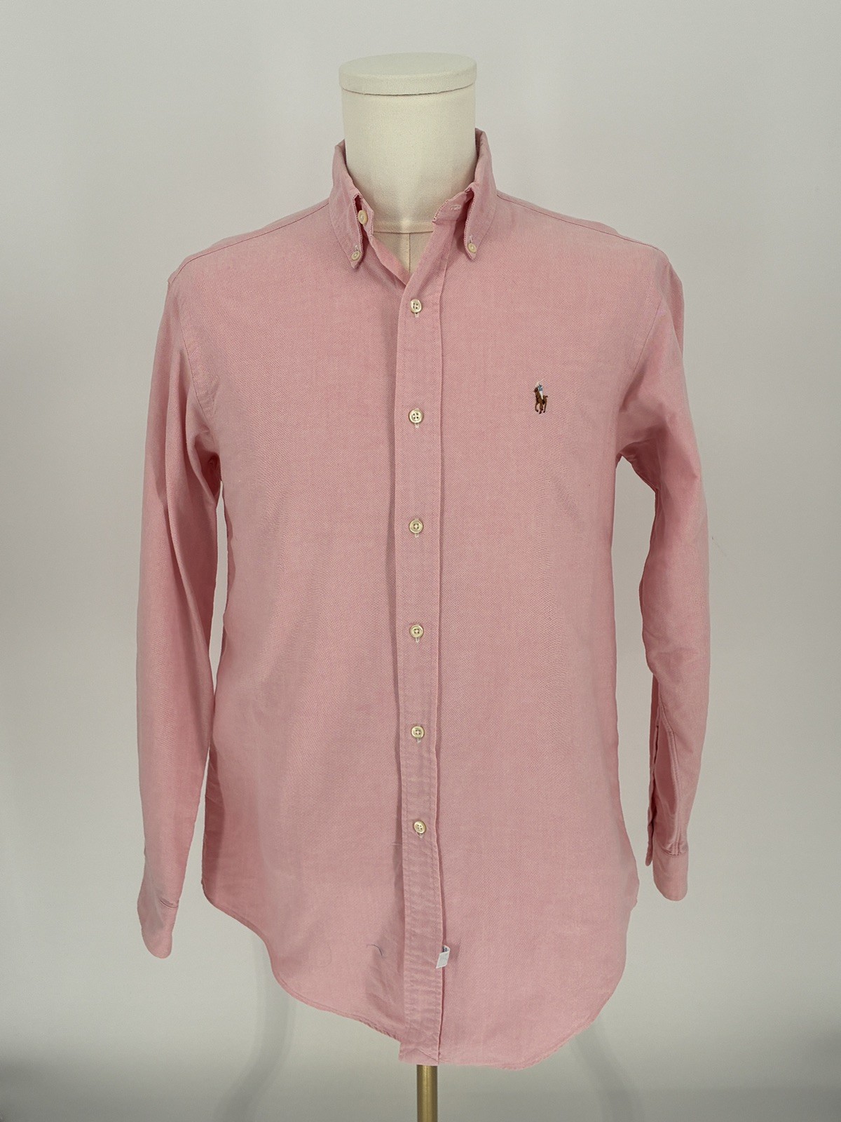 Vintage Ralph Lauren Men’s Pink Oxford Cloth Button Down Shirt Polo 15.5-33 OCBD