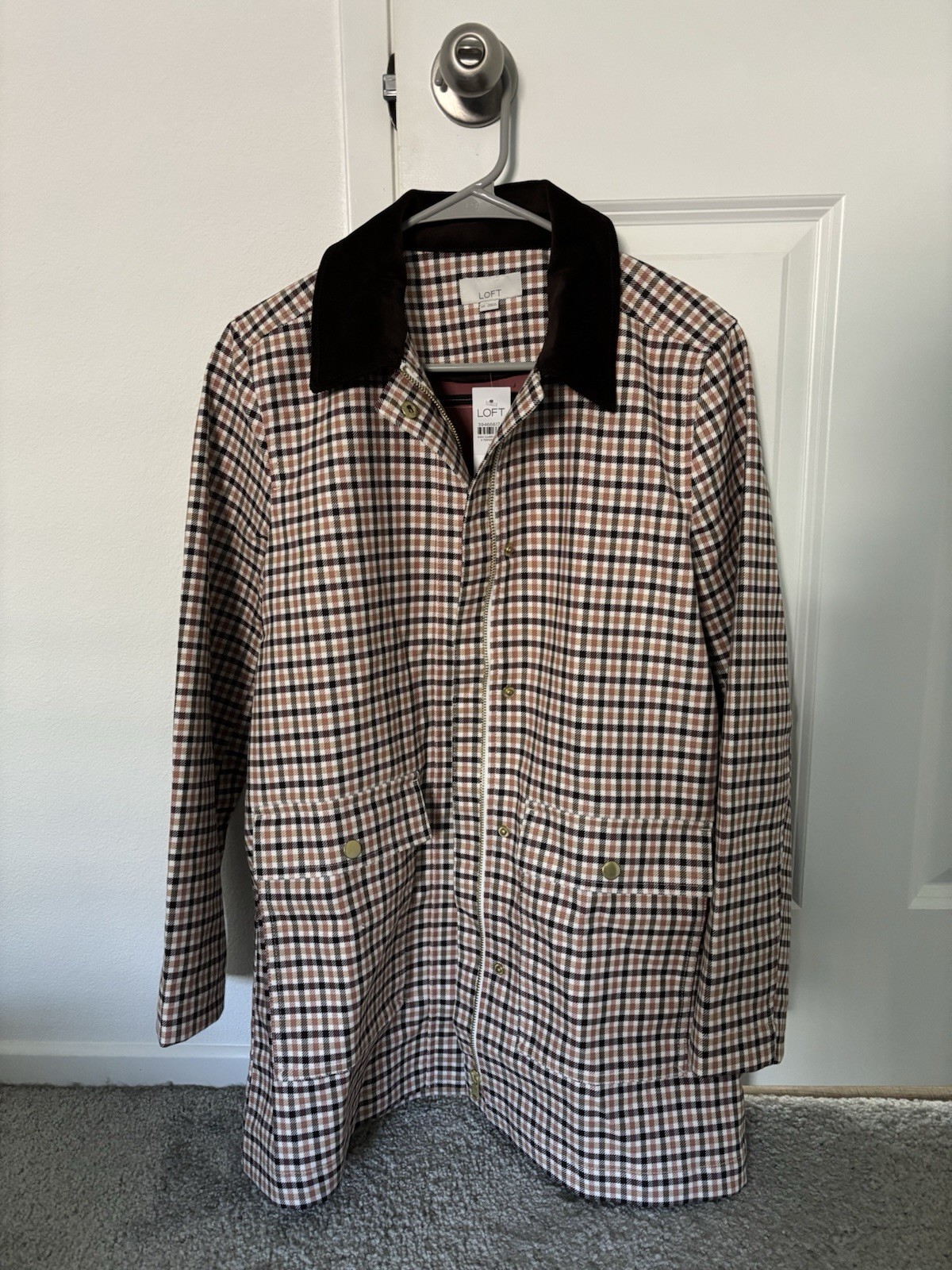 LOFT Women’s Plaid Jacket, Regular XS **NWT**